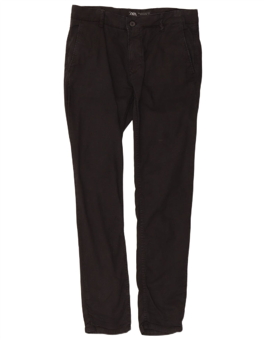 Pantaloni chino slim pentru bărbați Zara EU 40 Mediu L31 L29 Negru