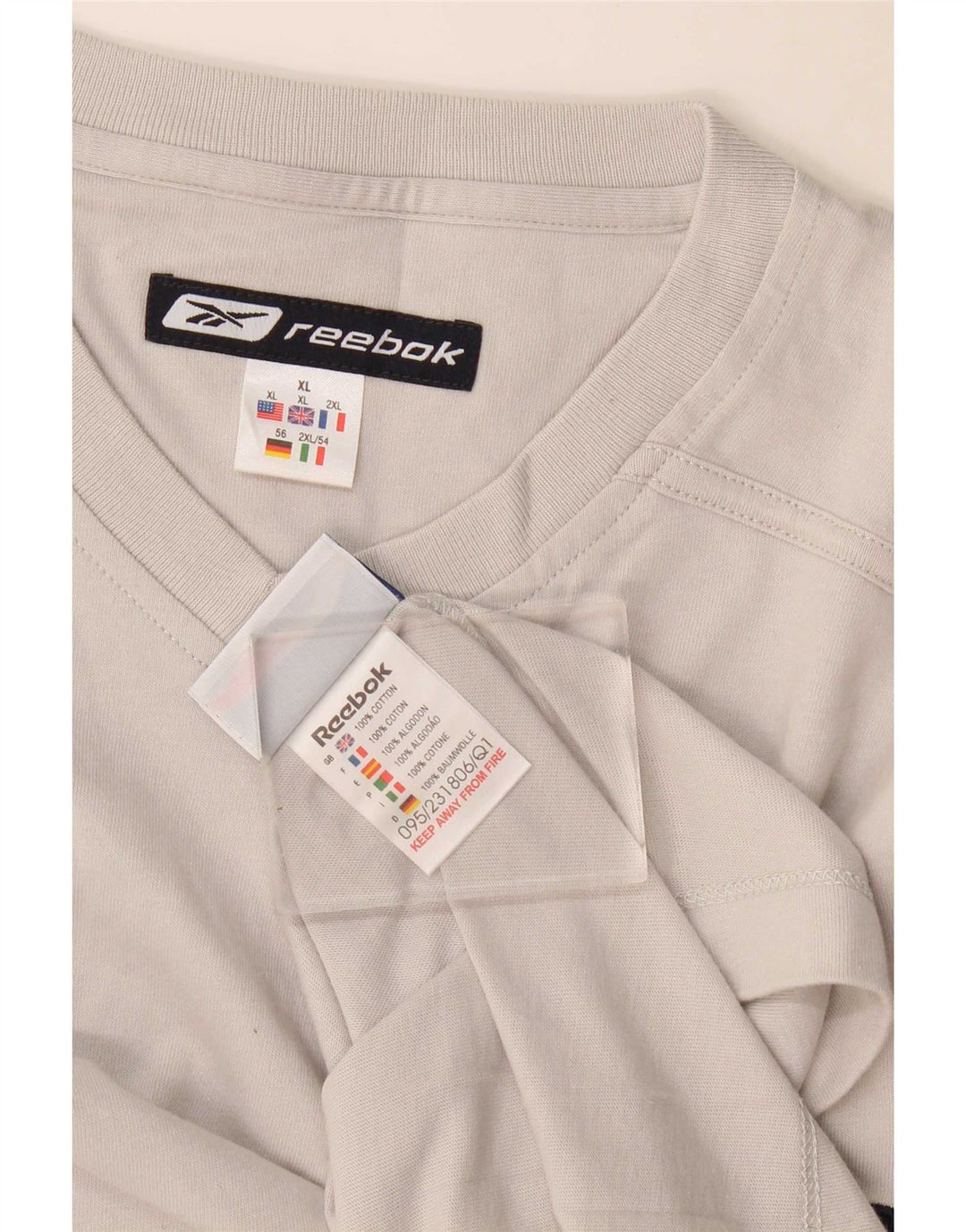 Tricou pentru bărbați Reebok Top XL bumbac gri