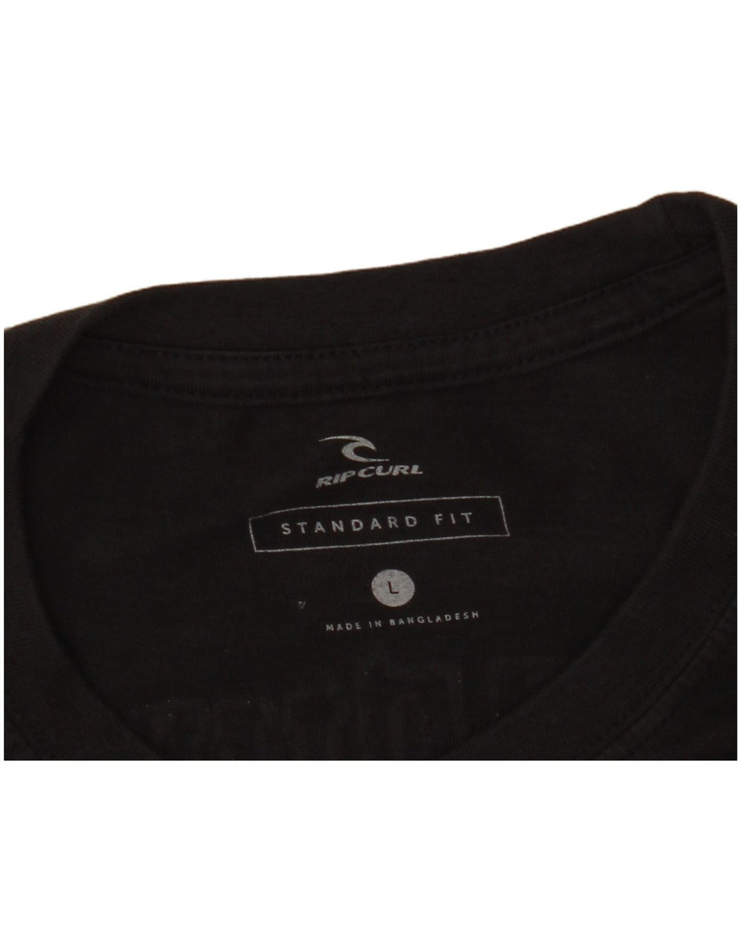 Tricou grafic Rip Curl pentru bărbați, cu croiala standard, mare, negru