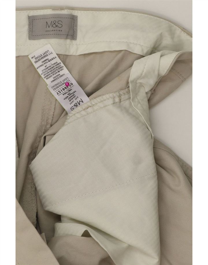 MARKS & SPENCER Pantaloni scurți chino pentru bărbați W42 2XL bumbac bej