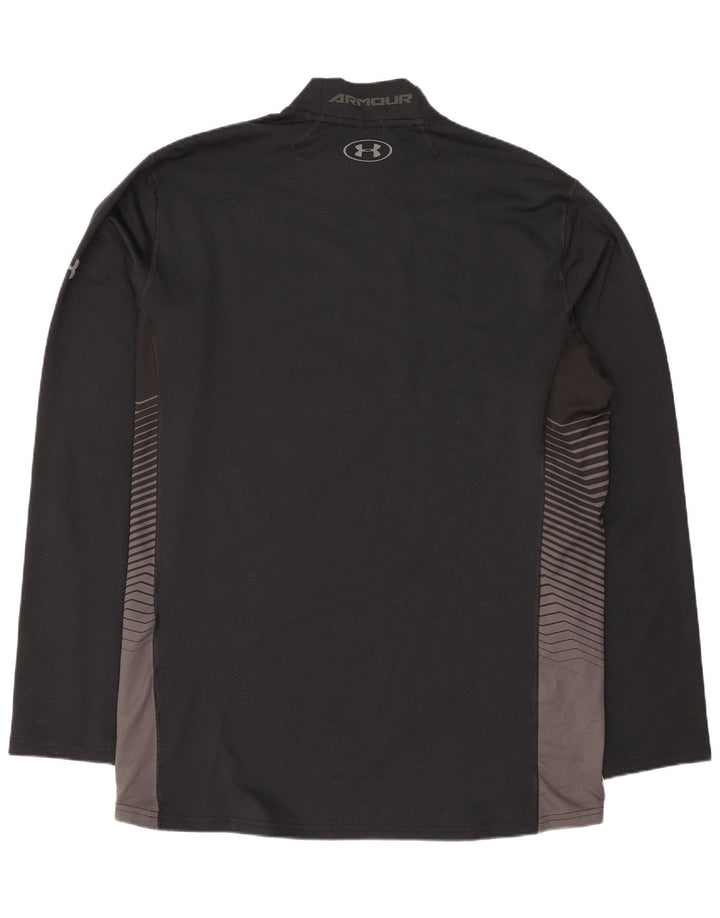 Under Armour pentru bărbați Cold Gear Top cu mânecă lungă XL, negru, poliester color bloc
