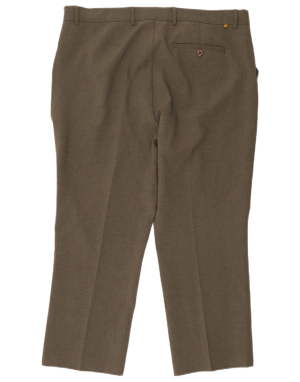 Farah Pantaloni casual conici pentru bărbați L42 L27 Kaki Poliester