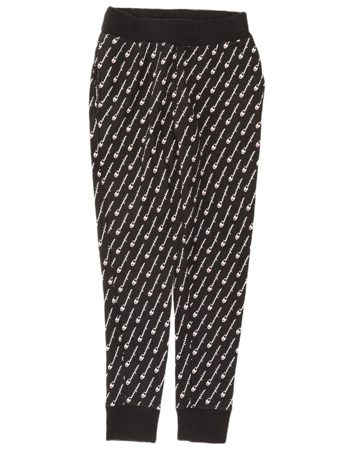 Pantaloni de trening cu țesătură inversă pentru bărbați Champion Pantaloni de jogging, mari, negru