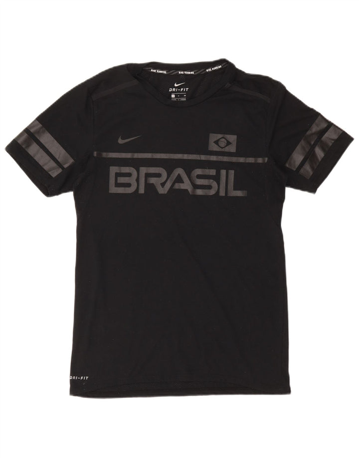 Tricou grafic NIKE Brasil pentru bărbați Top mic negru
