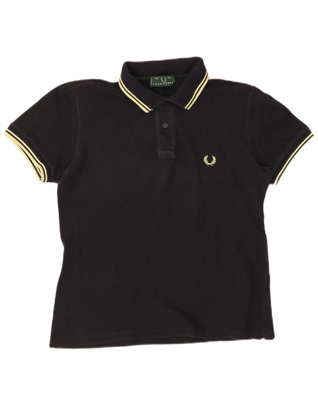 FRED PERRY Tricou polo pentru bărbați, bumbac mediu negru