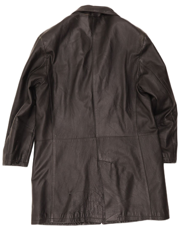 Palton din piele pentru bărbați Sorbino UK 44 2XL Negru