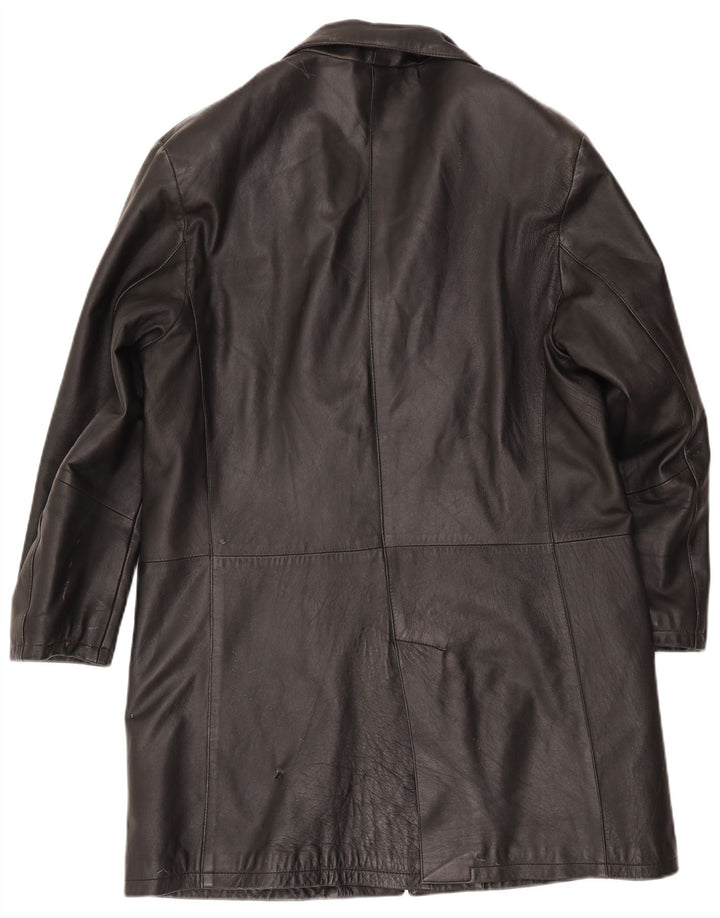 Palton din piele pentru bărbați Sorbino UK 44 2XL Negru