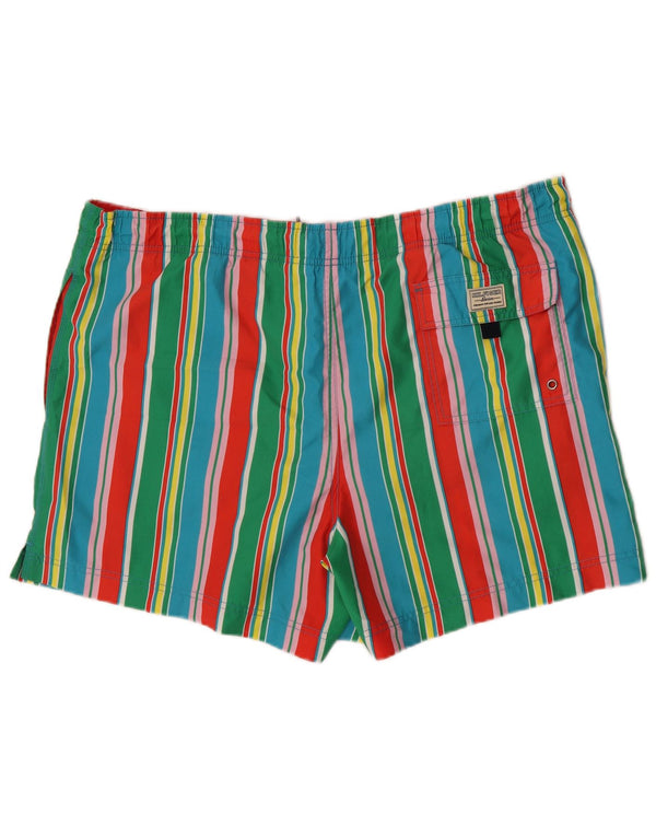 Pantaloni scurți de înot Tommy Hilfiger pentru bărbați XL poliester cu dungi multicolore