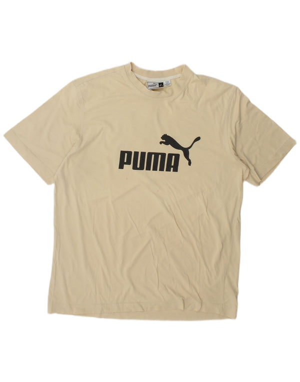 Tricou grafic pentru bărbați Puma Top Large Beige