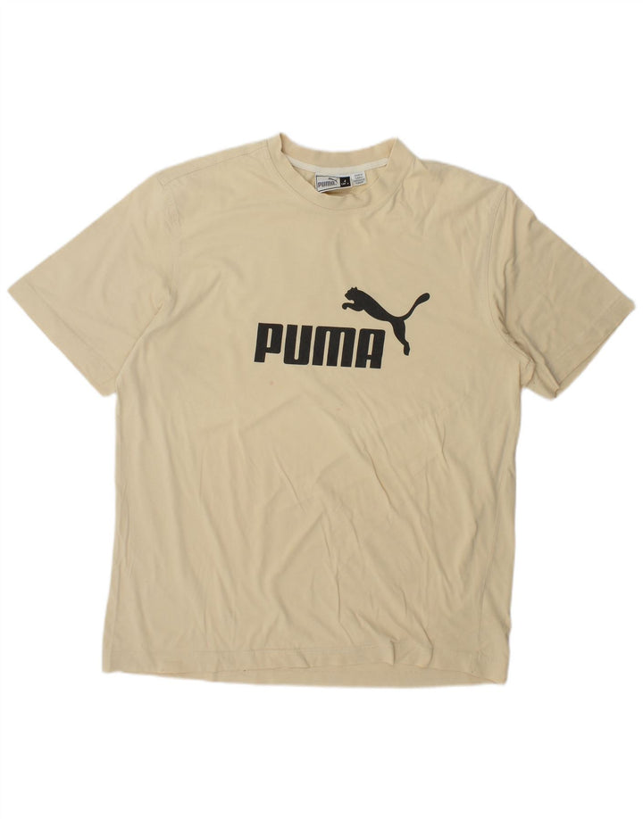 Tricou grafic pentru bărbați Puma Top Large Beige