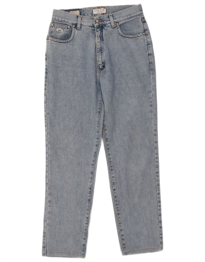 Blugi conici pentru femei Onyx W32 L29 Bumbac albastru