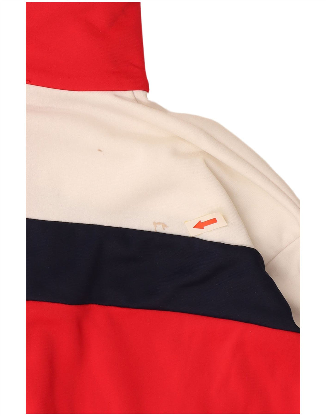 Jachetă de trening vintage pentru femei IT 44 XS Roșu Colorblock