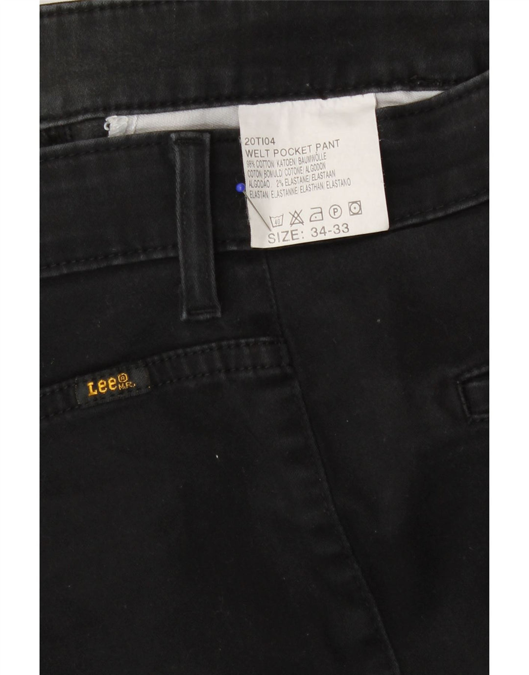 Blugi drepti pentru femei Lee W34 L28 bumbac negru