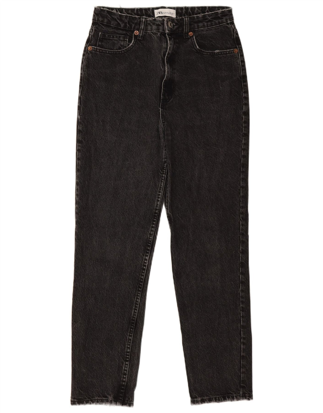 Blugi conici pentru femei ZARA EU 38 Mici L28 L27 Gri