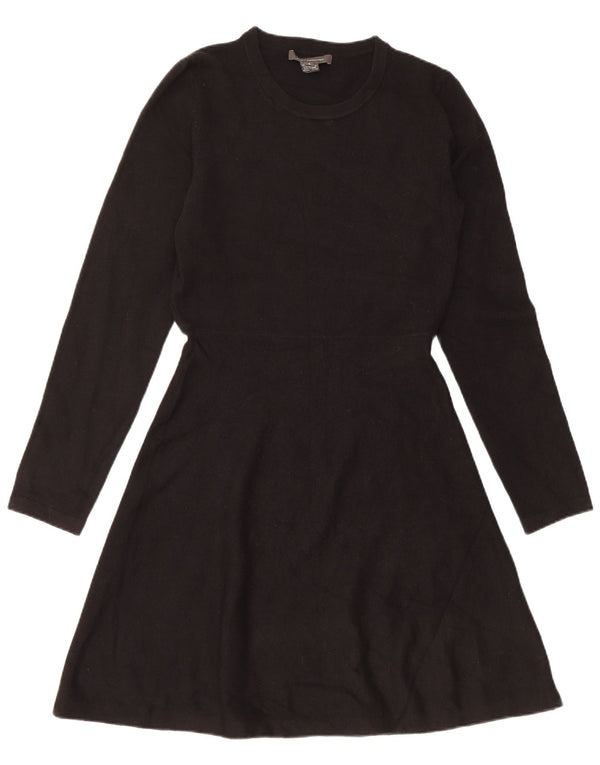 French Connection Rochie Jumper pentru Femei UK 10 Mic Negru Acrilic