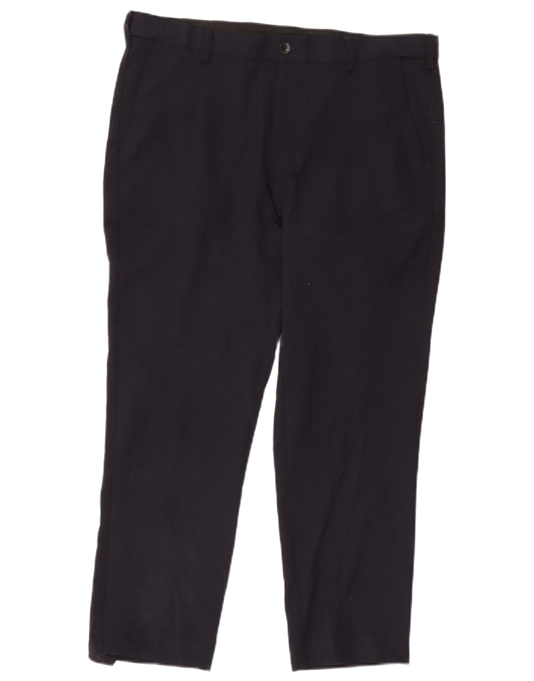 Pantaloni chino pentru bărbați Marks & Spencer, cu ajustare normală, L36 L27, poliester bleumarin
