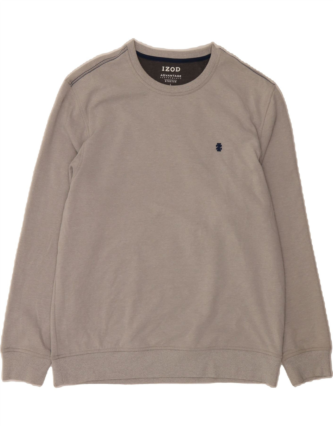 IZOD Mens Sweatshirt Jumper Large Grey Cotton Vintage Izod and Second-Hand Izod from Messina Hembry 