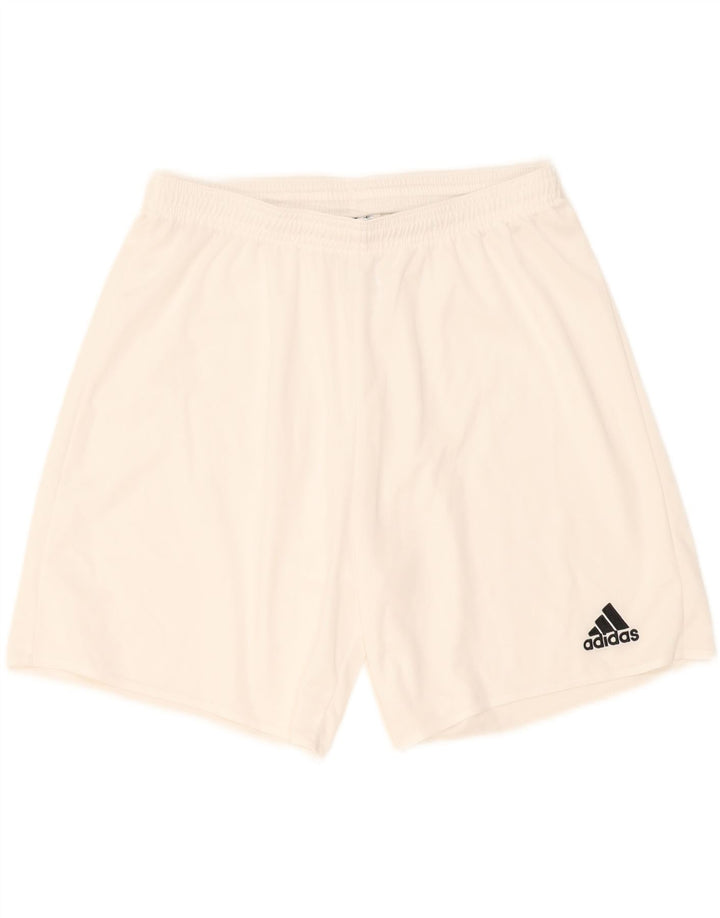 Pantaloni scurți sport pentru bărbați Adidas, mari, alb, din poliester
