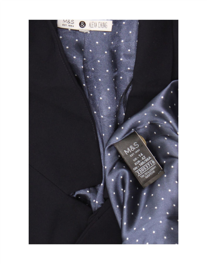 Marks & Spencer Alexa Chung Blazer Jacket pentru femei UK 14, mare, bleumarin