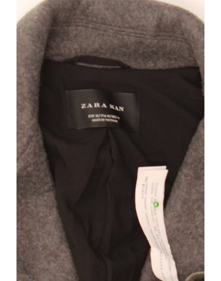 Pardesiu pentru bărbați Zara UK 38 Medium Gri Poliester