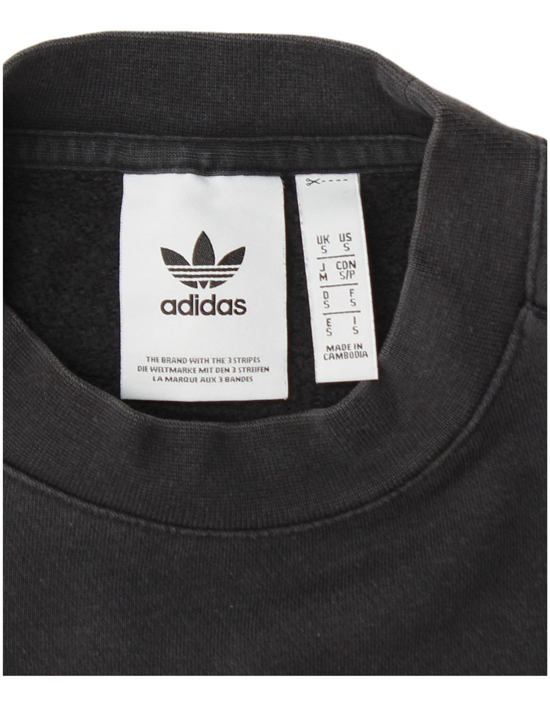 Hanorac grafic pentru bărbați ADIDAS Pulover mic, negru, bumbac