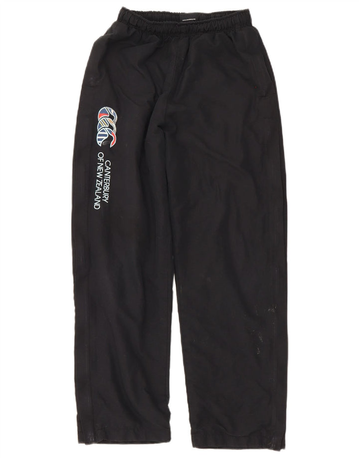 Pantaloni de trening grafic Canterbury pentru băieți 13-14 ani poliester negru
