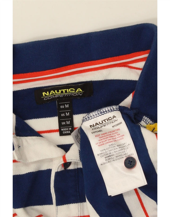 Cămașă polo pentru bărbați NAUTICA, bumbac în dungi albastru bleumarin mediu