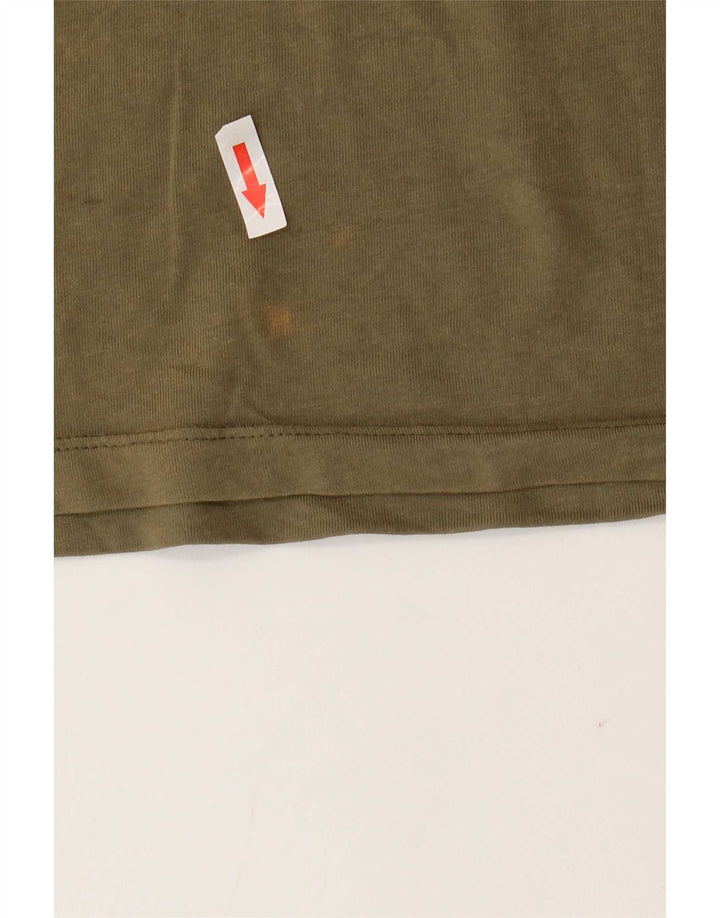 Tricou Jack & Jones pentru bărbați Top mare din bumbac kaki
