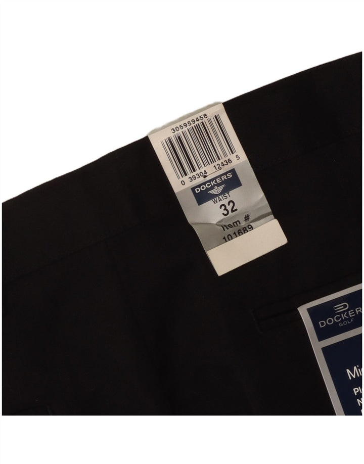 Pantaloni scurți chino pegged pentru bărbați DOCKERS W32 poliester mediu negru