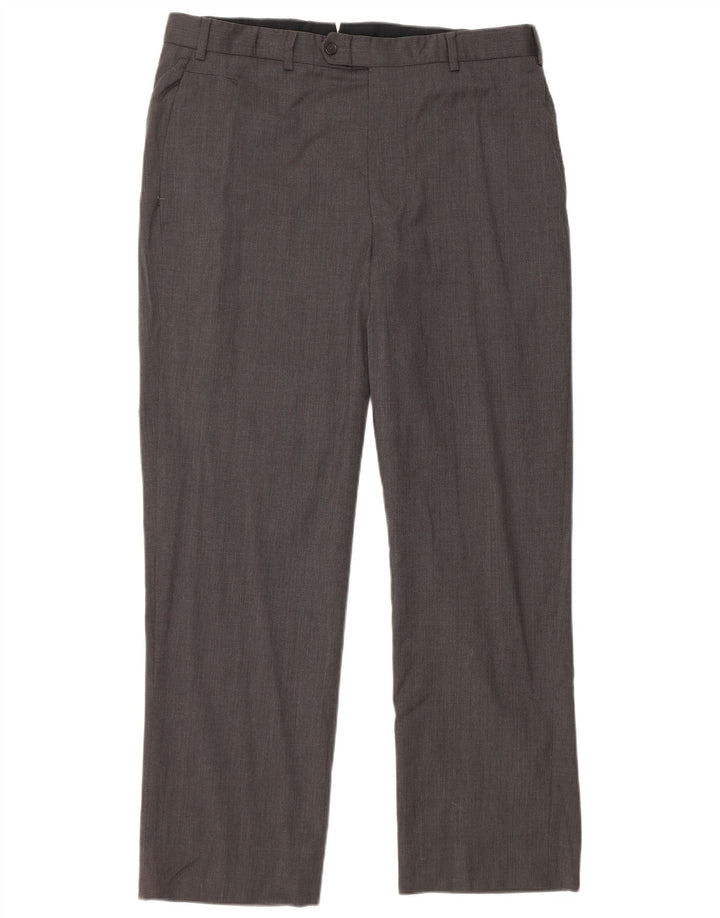 BROOKS BROTHERS Pantaloni de costum pentru bărbați L36 L30 Lână gri