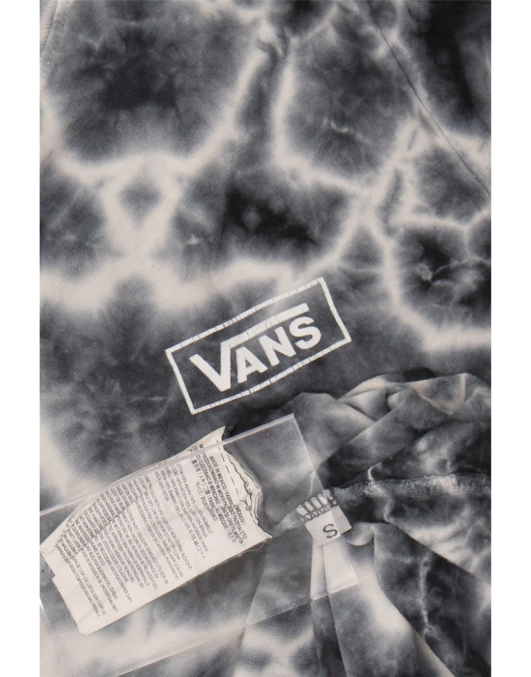 VANS Tricou cu grafic pentru femei Top UK 10 Small Bluemarin Tie Dye Bumbac