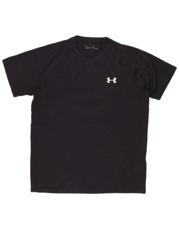 UNDER ARMOUR Bărbați Heat Gear Tricou Top Mic Poliester Negru