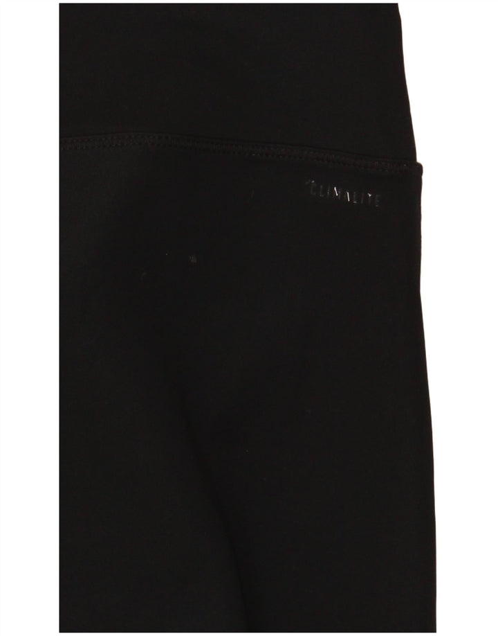 Leggings ADIDAS Climalite Capri pentru femei UK 10 Poliester negru mic