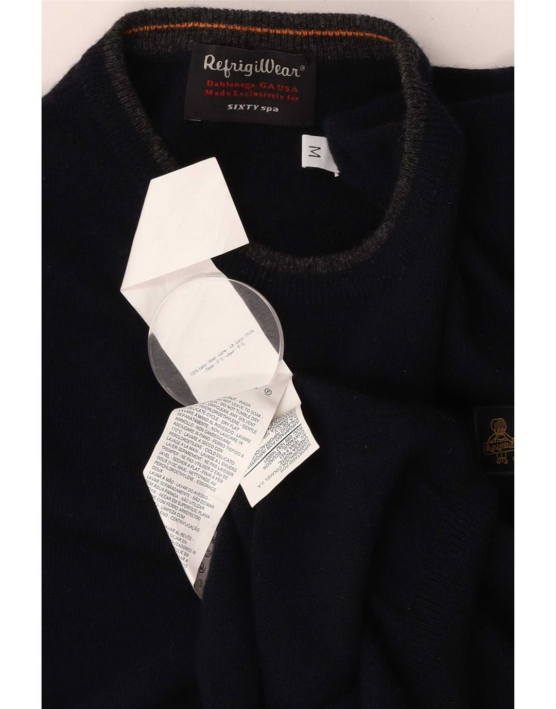 Refrigiwear Pulover pentru bărbați Sixty spa Crew Deck Pulover Medium Bleumarin Lână