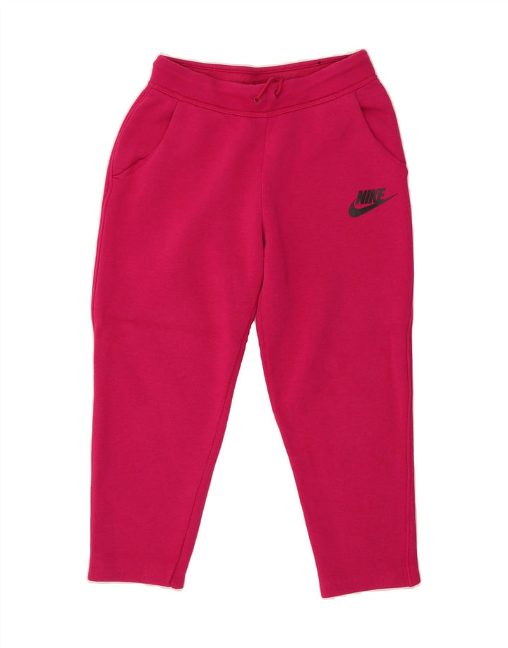 NIKE Womens Tracksuit Trousers UK 14 Medium Pink Cotton Vintage Nike and Second-Hand Nike from Messina Hembry 