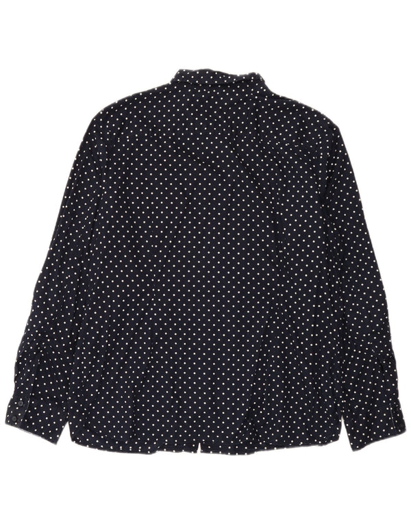 Cămașă pentru femei Tommy Hilfiger Classic Fit 2XL, bumbac cu pete, albastru bleumarin