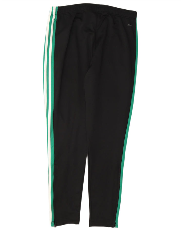 Pantaloni de trening Adidas Climalite pentru bărbați, mari, negru, poliester color bloc