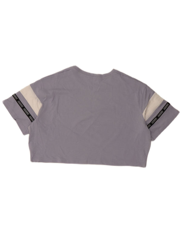 Tricou grafic supradimensionat pentru femei Reebok, Marea Britanie 8/10, violet mic