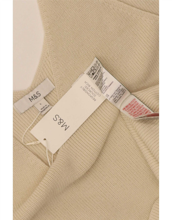 Vestă pentru femei Marks & Spencer UK 14, mare, bej, bumbac
