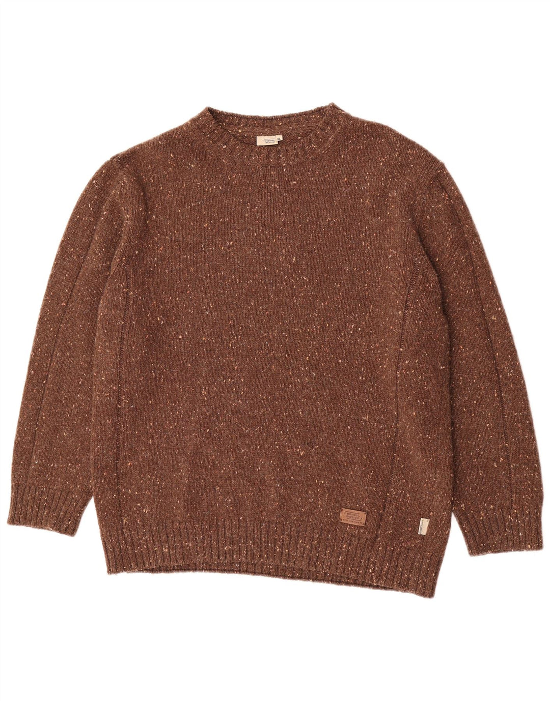 Pulover Camel Active pentru bărbați, cu gât crew, XL, maro, pete