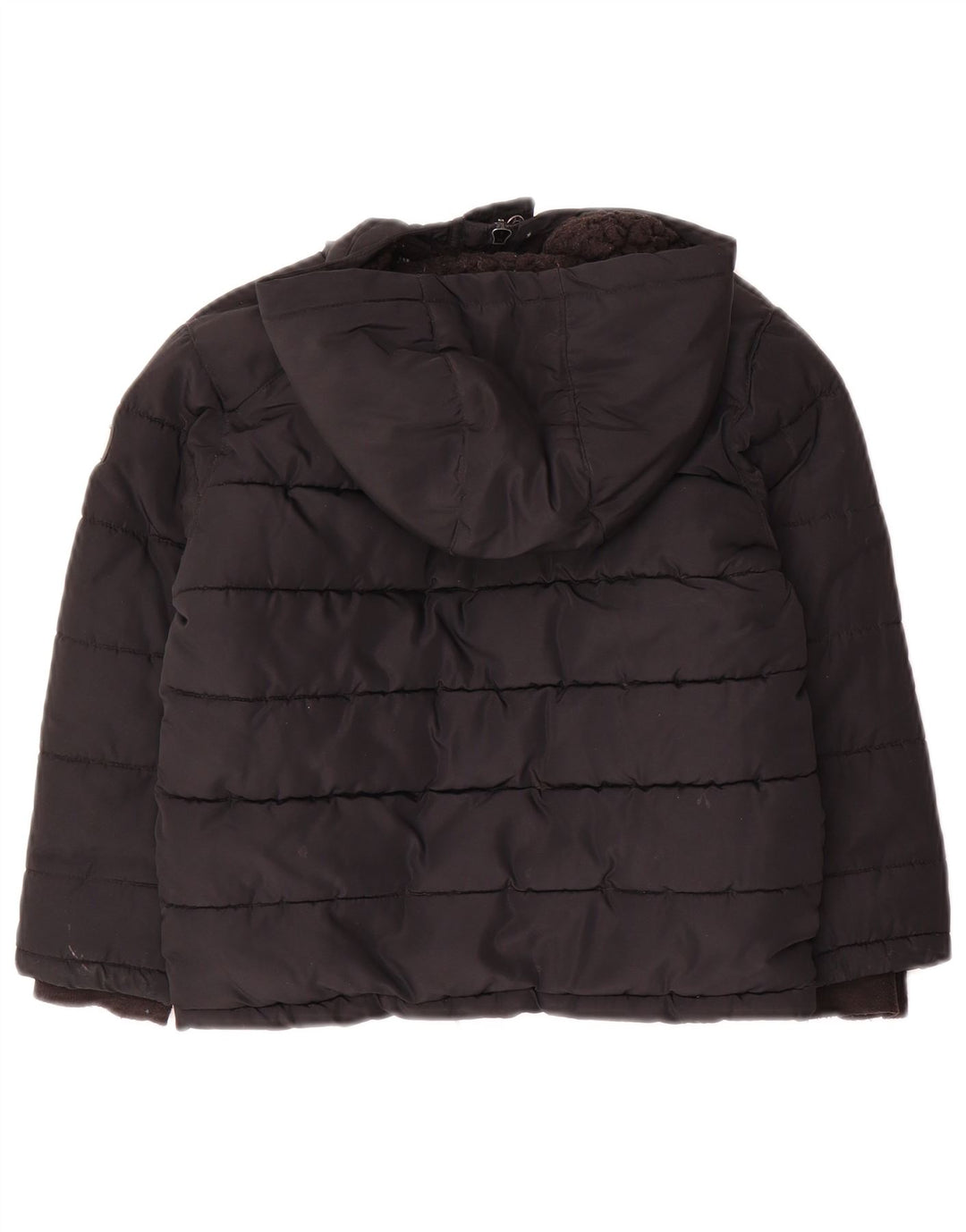 Dkny Boys Jachetă căptușită cu glugă grafică 5-6 ani poliester negru