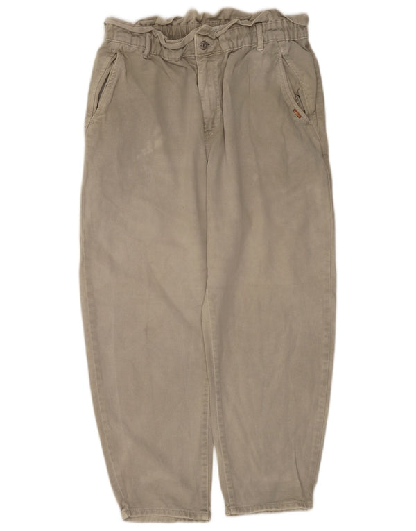 Blugi tăiați pentru femei cu talie înaltă Zara EU 44 XL L34 L25 kaki