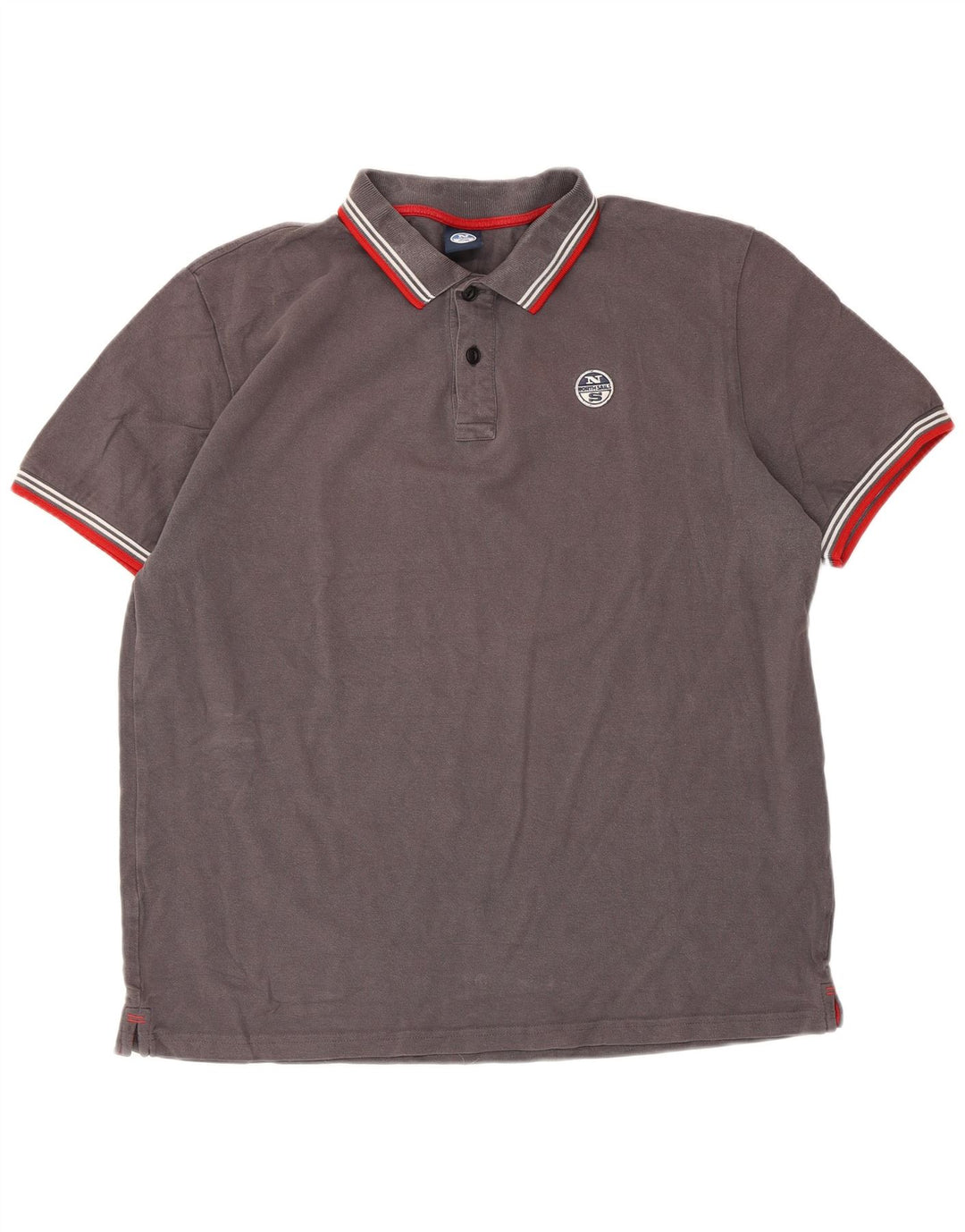 Tricou polo pentru bărbați North Sails XL, bumbac gri