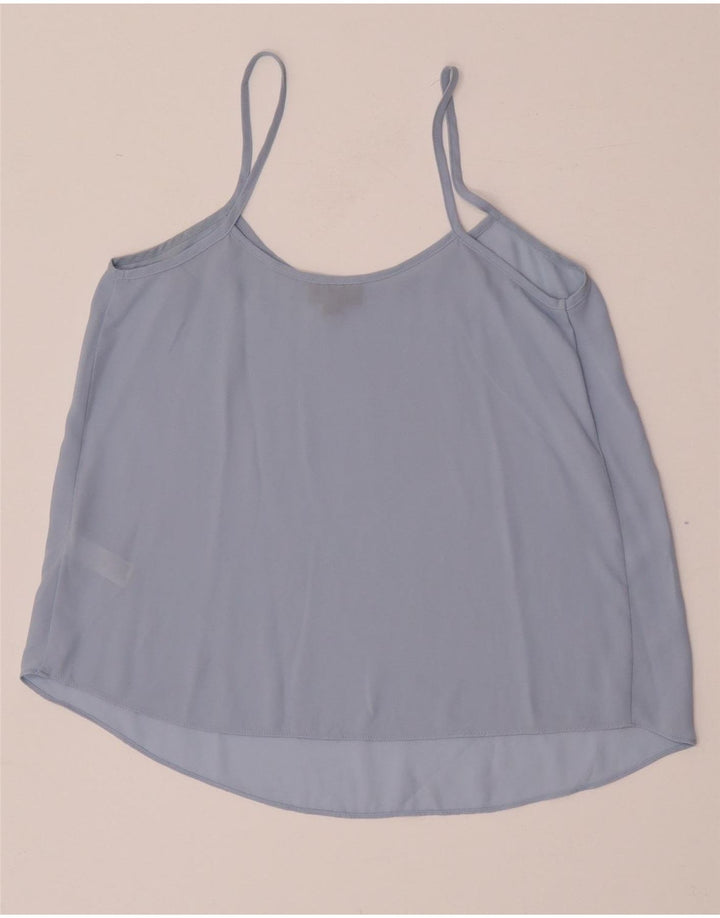 Topshop pentru femei oversized Cami Top UK 8 Small Blue Poliester