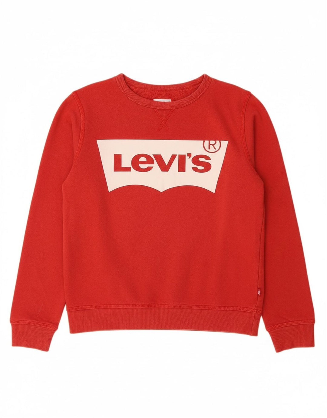 Hanorac cu grafică LEVI'S pentru băieți, pulover 13-14 ani, bumbac roșu