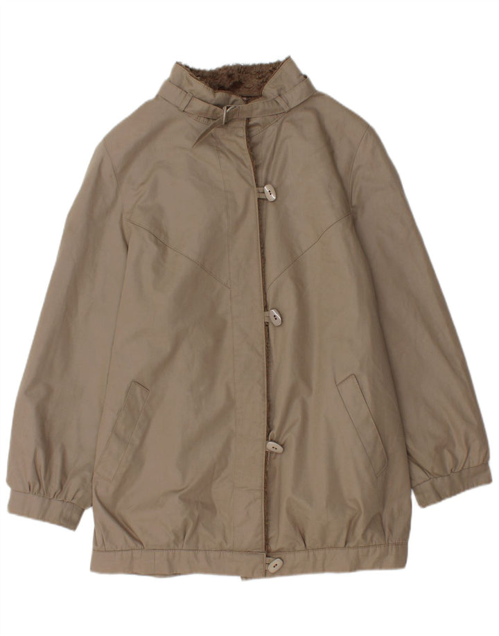 Jachetă Vintage Sherpa Windbreaker pentru femei EU 38 Gri mediu