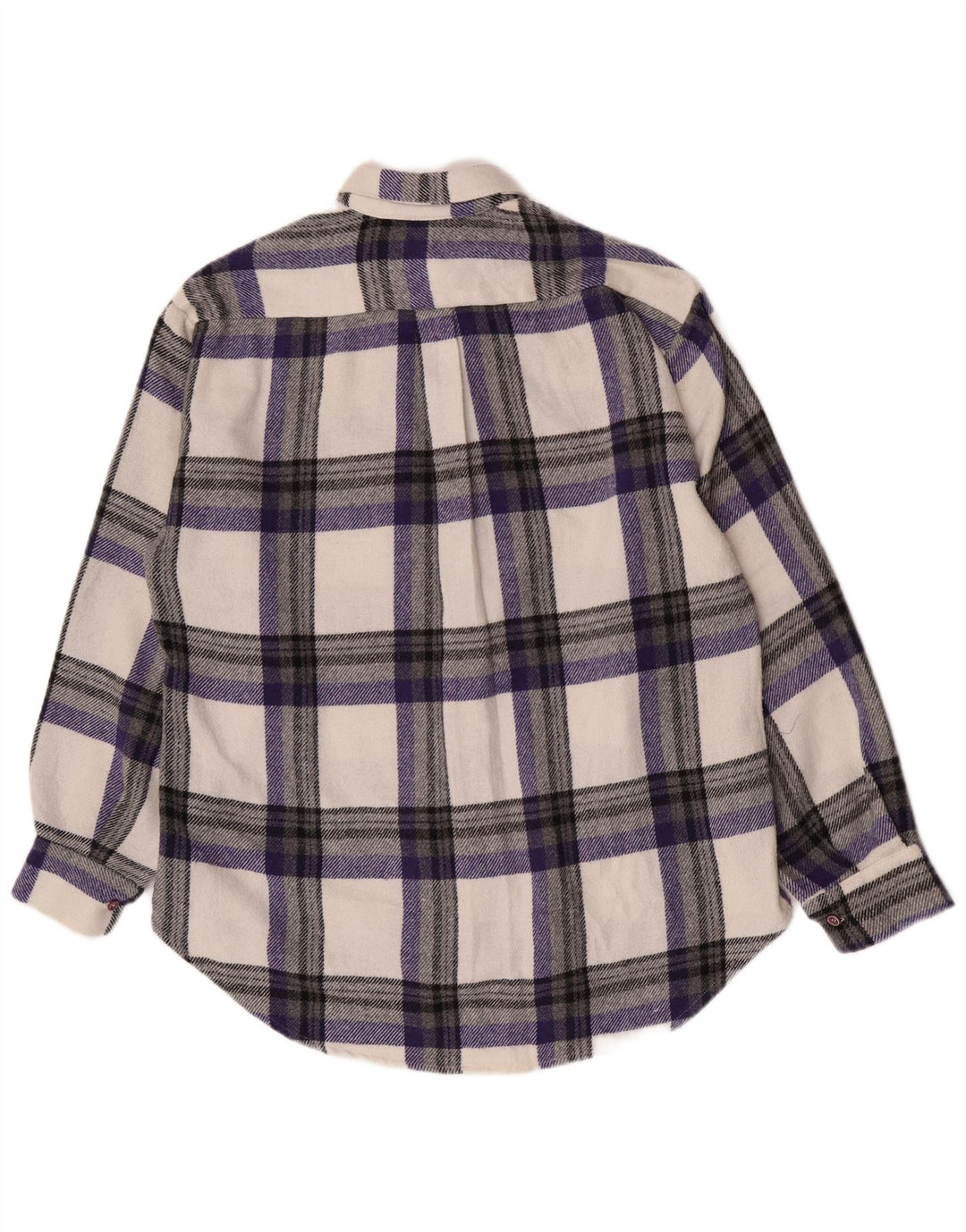 Cămașă de flanel supradimensionată pentru bărbați vintage, poliester în carouri multicolore