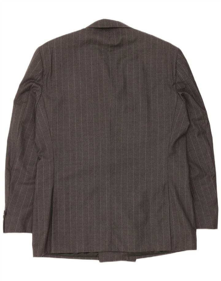 Sacou blazer pentru bărbați Ermenegildo Zegna Mărimea 54 XL cu dungi gri
