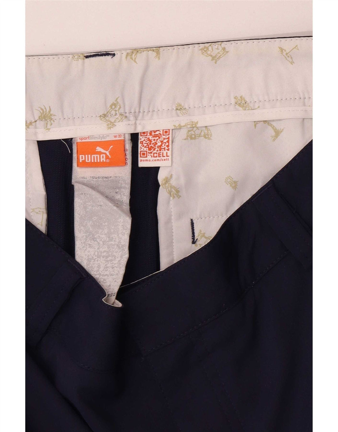 Pantaloni scurti chino pentru femei Puma W32 Large Bleumarin