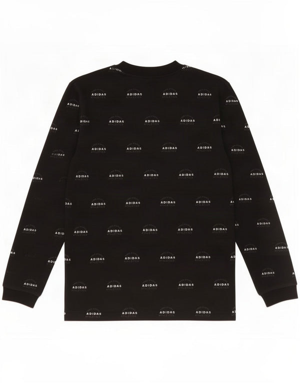 Hanorac grafic pentru bărbați Adidas Jumper mic, negru, bumbac